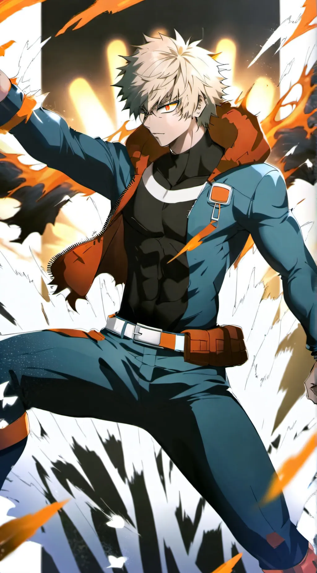 ai character: Bakugo  background