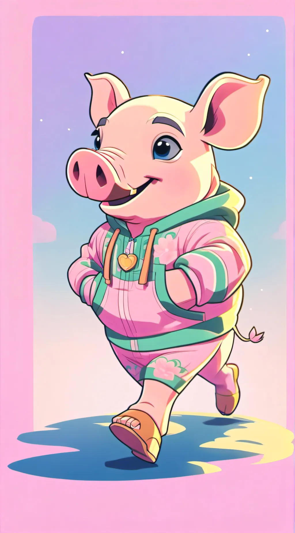 ai character: Roblox piggy background