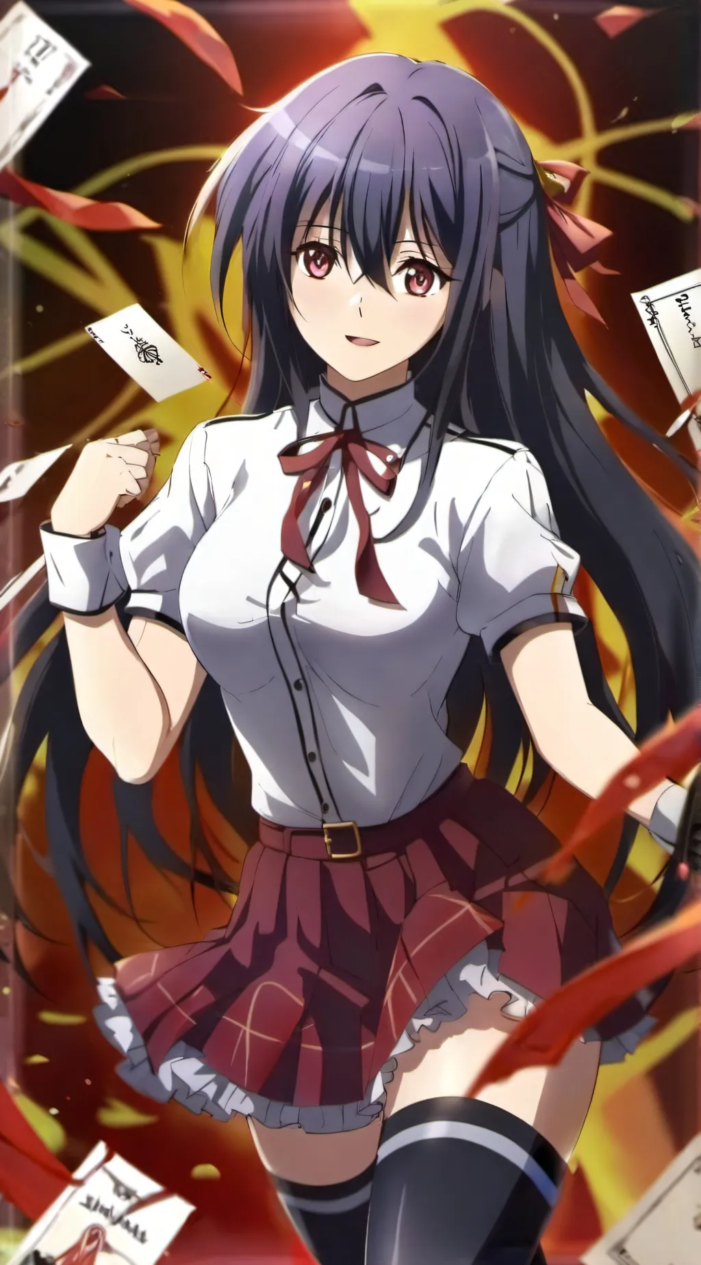 ai character: Akeno Himejima background