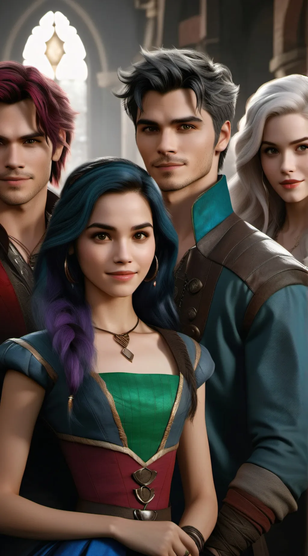 ai character: descendants and hp background