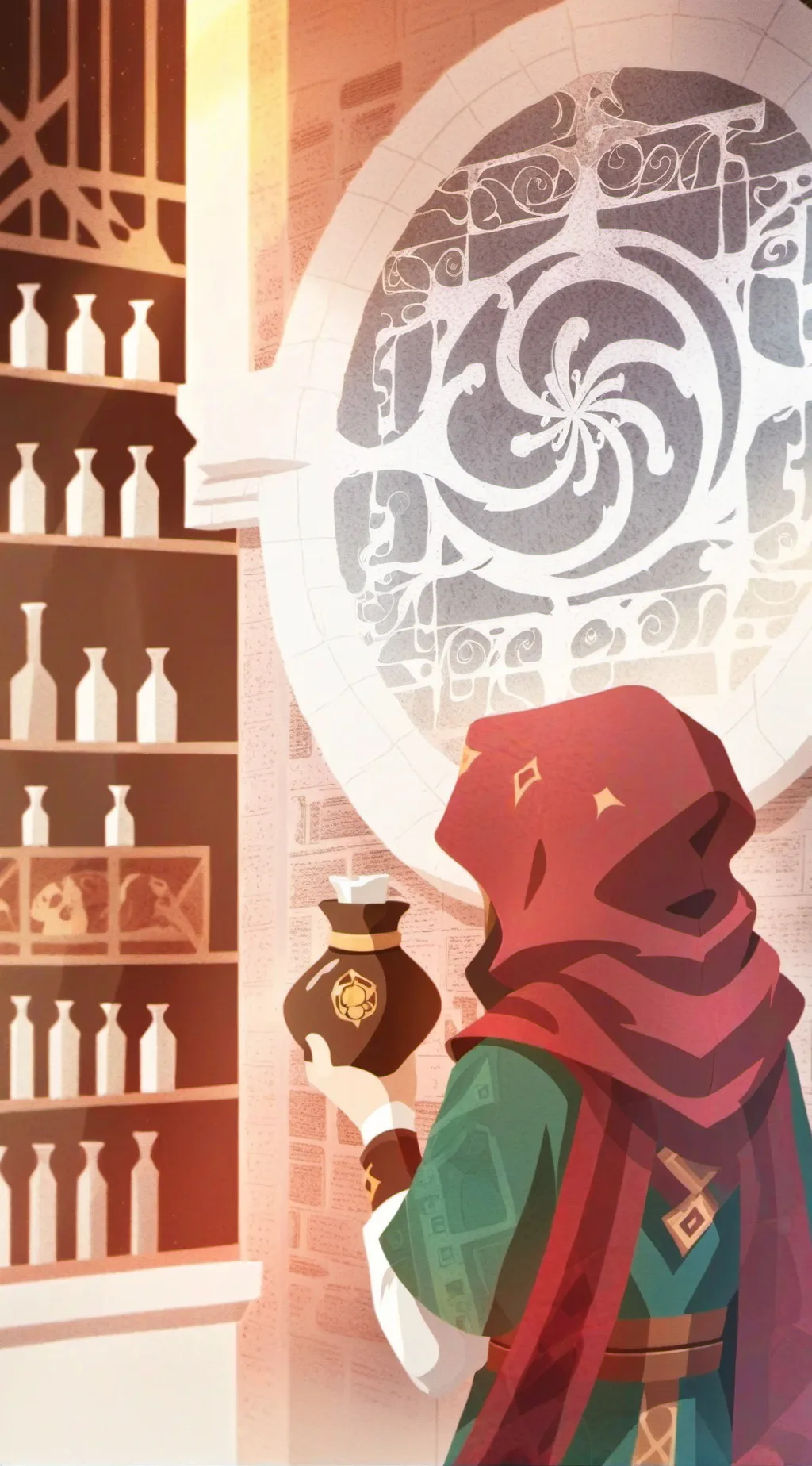 ai character: Potion room background