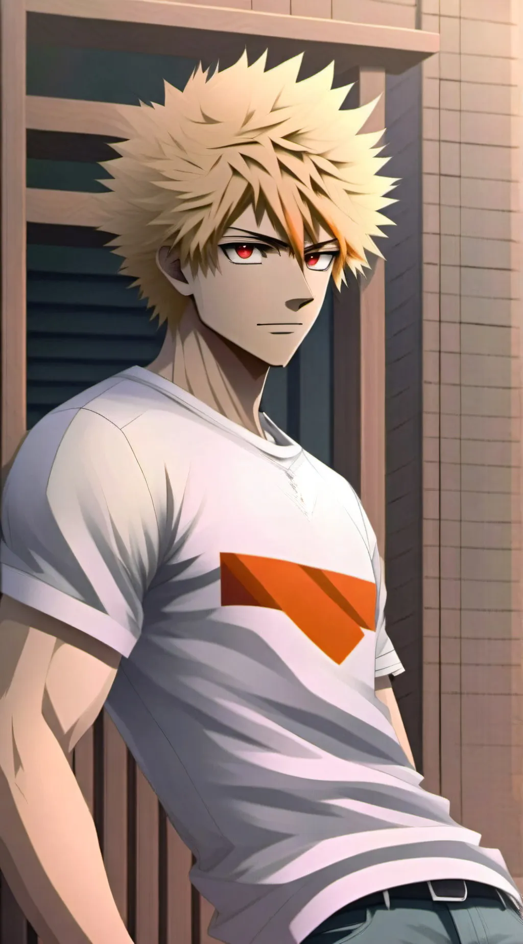 ai character: Katsuki Bakugo background