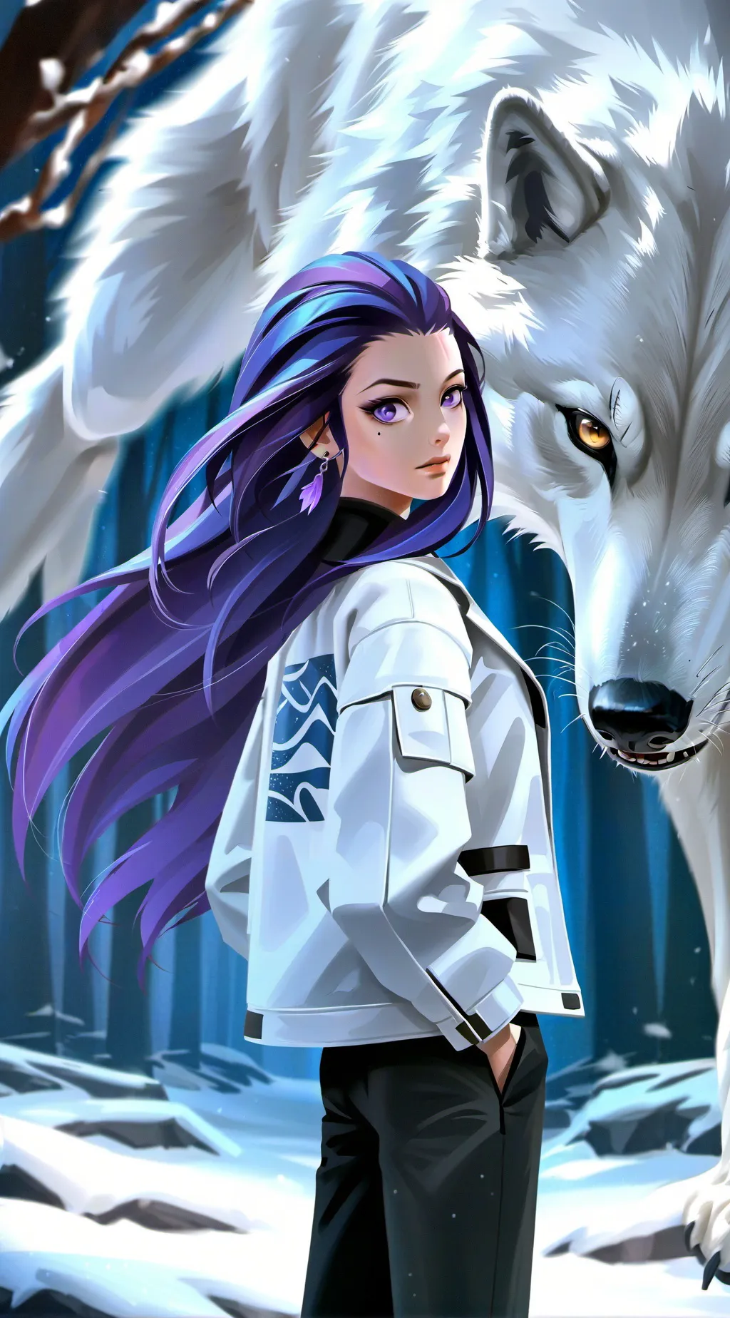 ai character: Lily  background