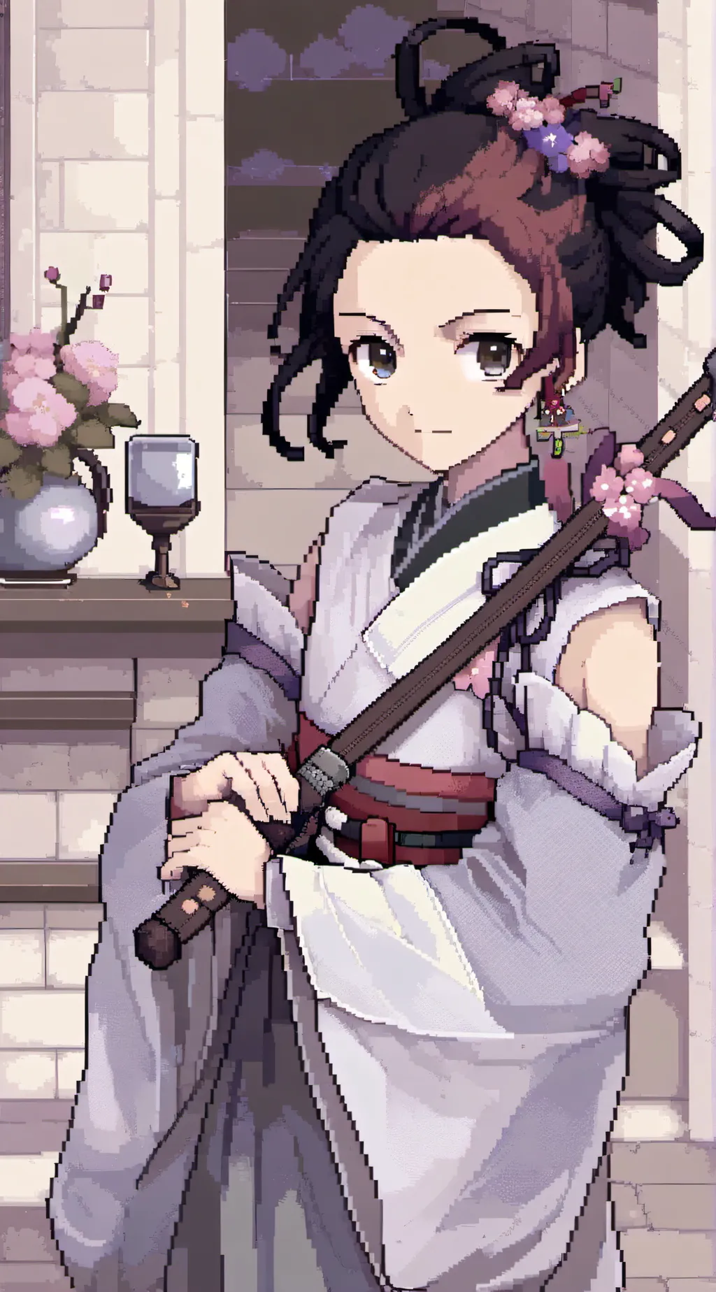 ai character: tanjiro background