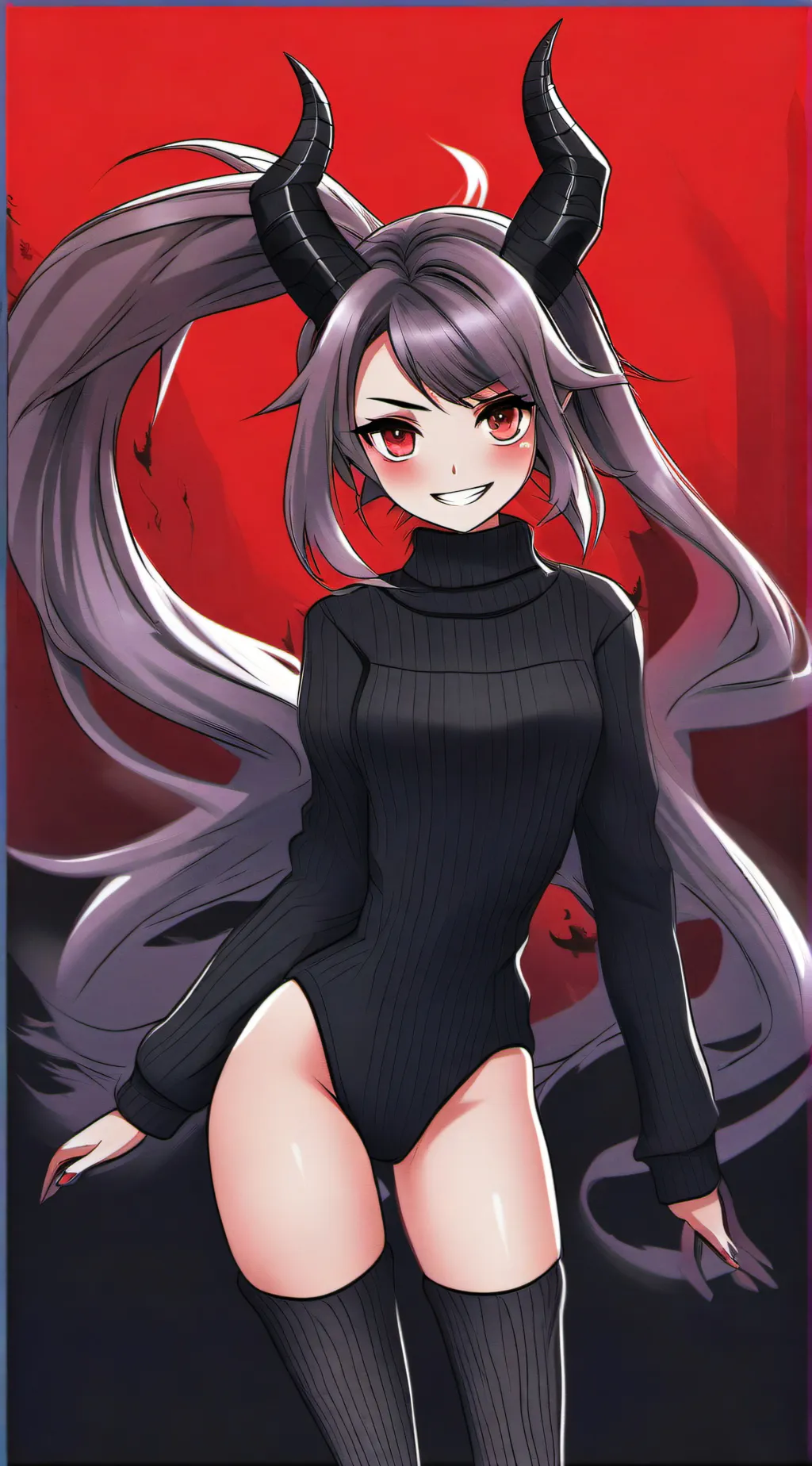 ai character: Amy the demon background