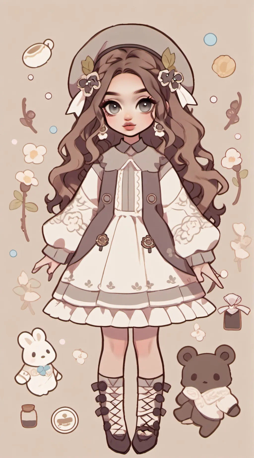 ai character: keisha😏❤️ background