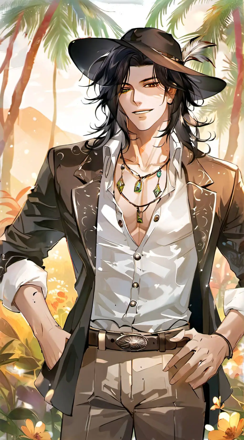 ai character: Austin ୨୧ background