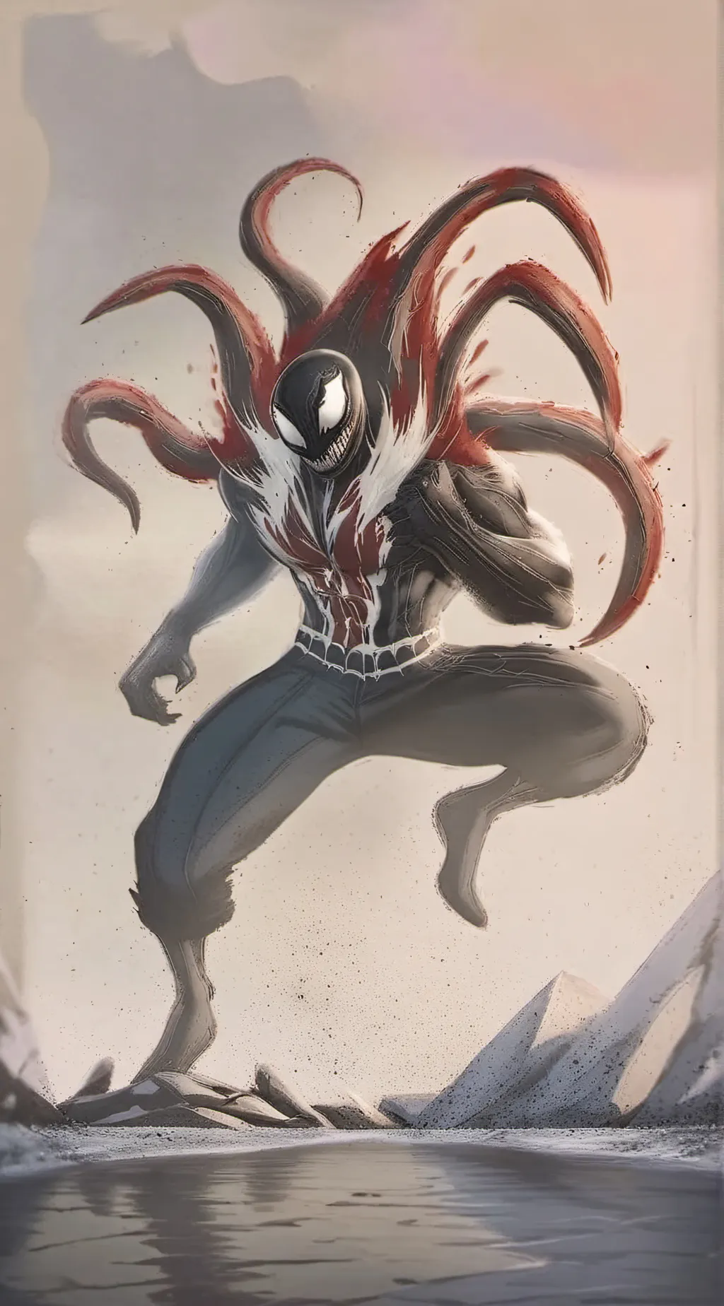 ai character: venom  movie background