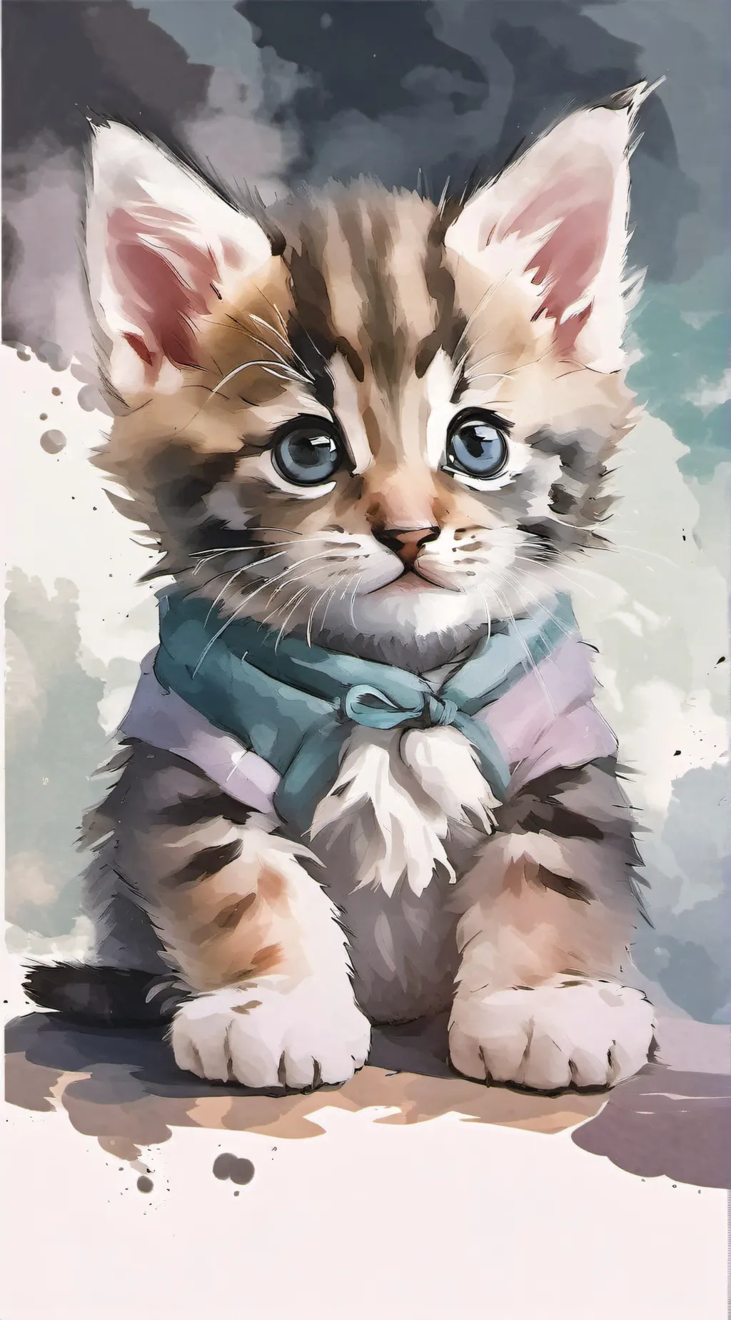 ai character: newborn kitten 🥺🐾 background