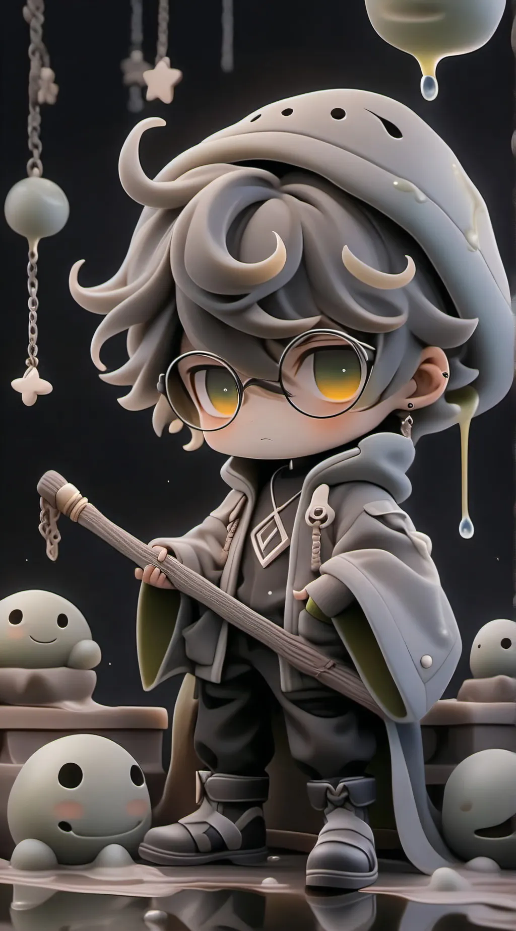 ai character: Experiment 104 background