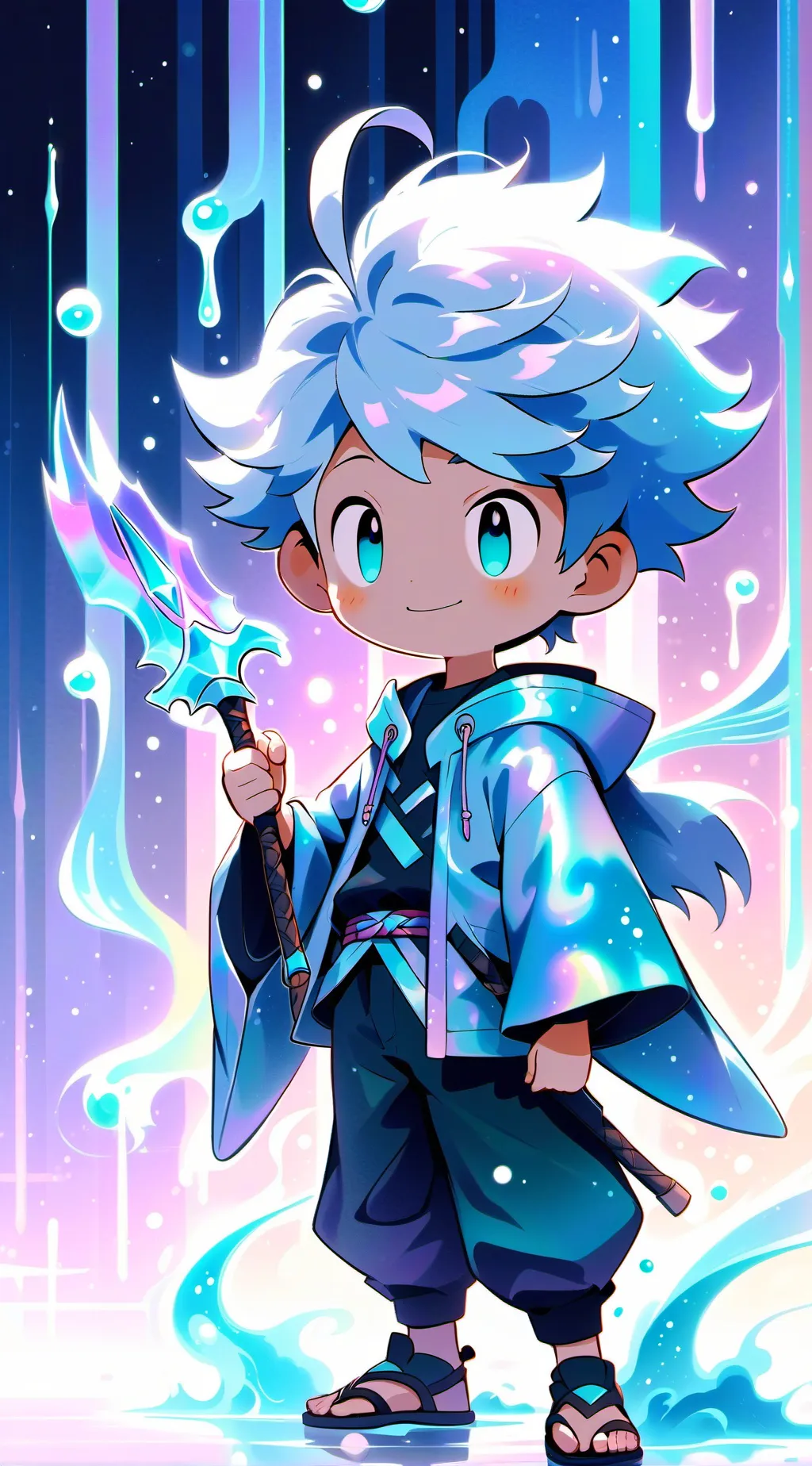 ai character: sack day background