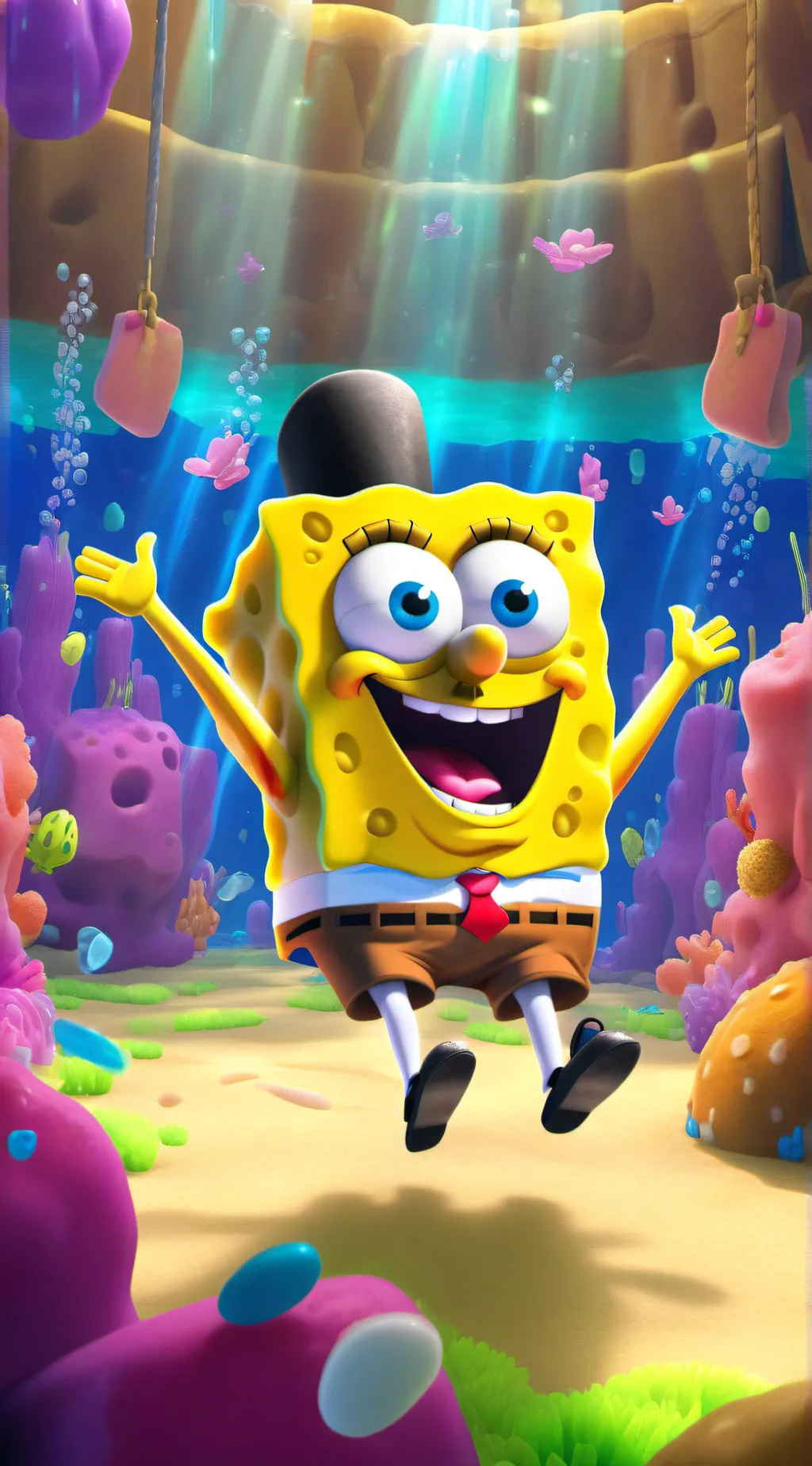 ai character: SpongeBob S background