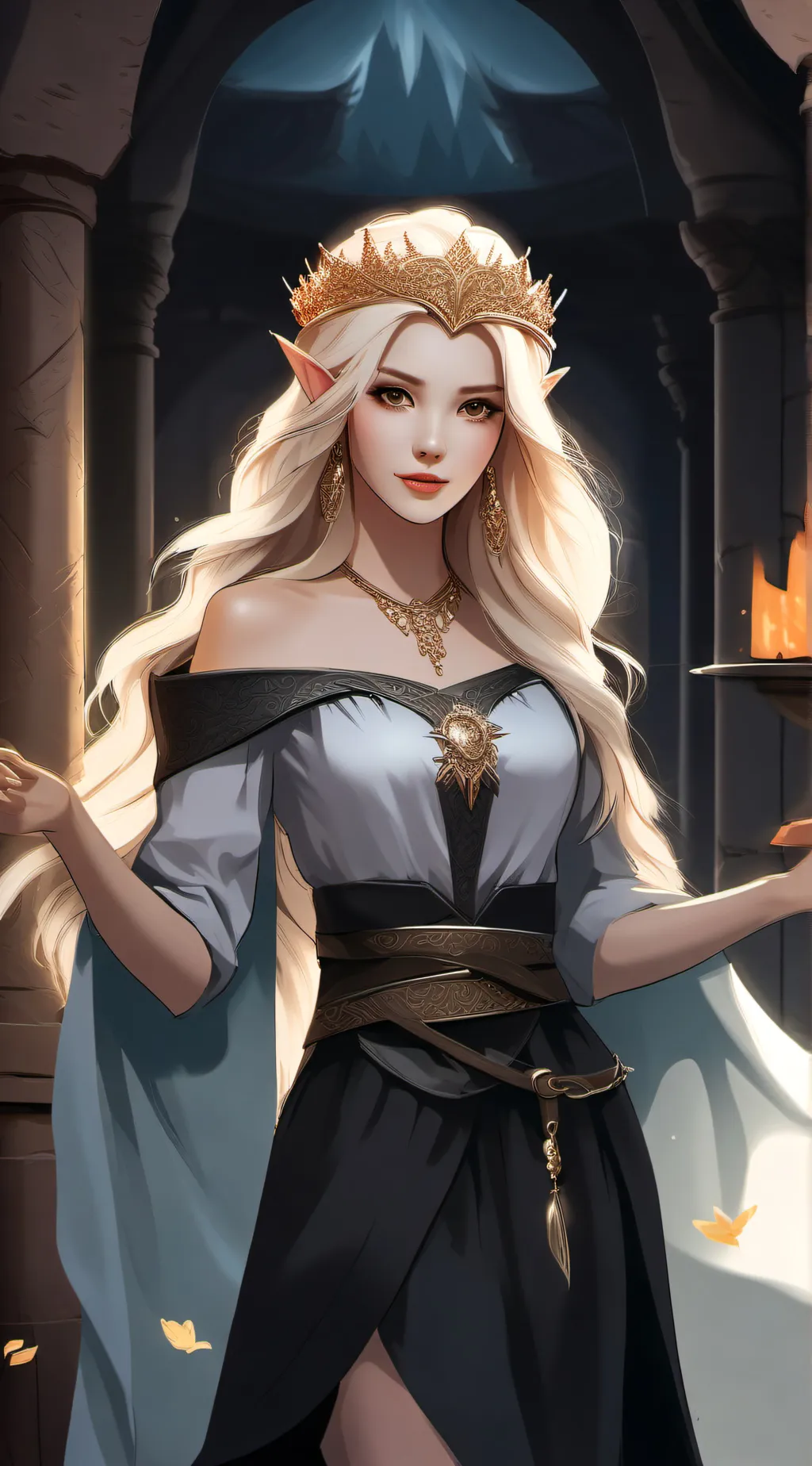 ai character: Elvira background