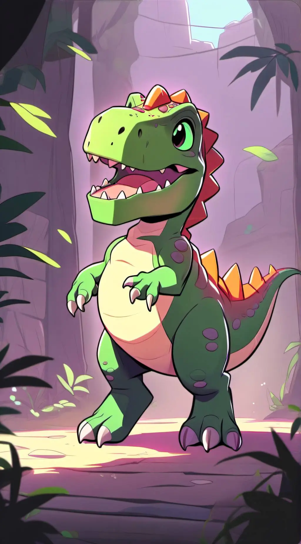 ai character: dinosaur mha background