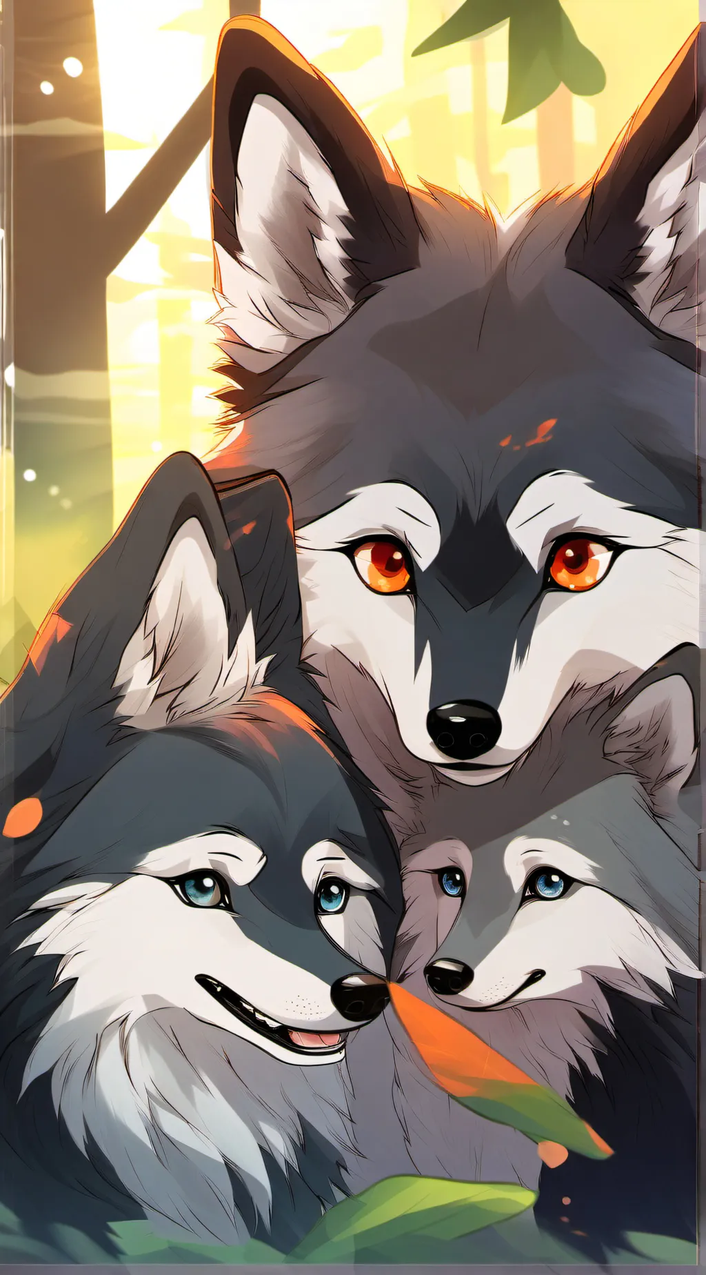 ai character: LITTLE WOLF CUBS background