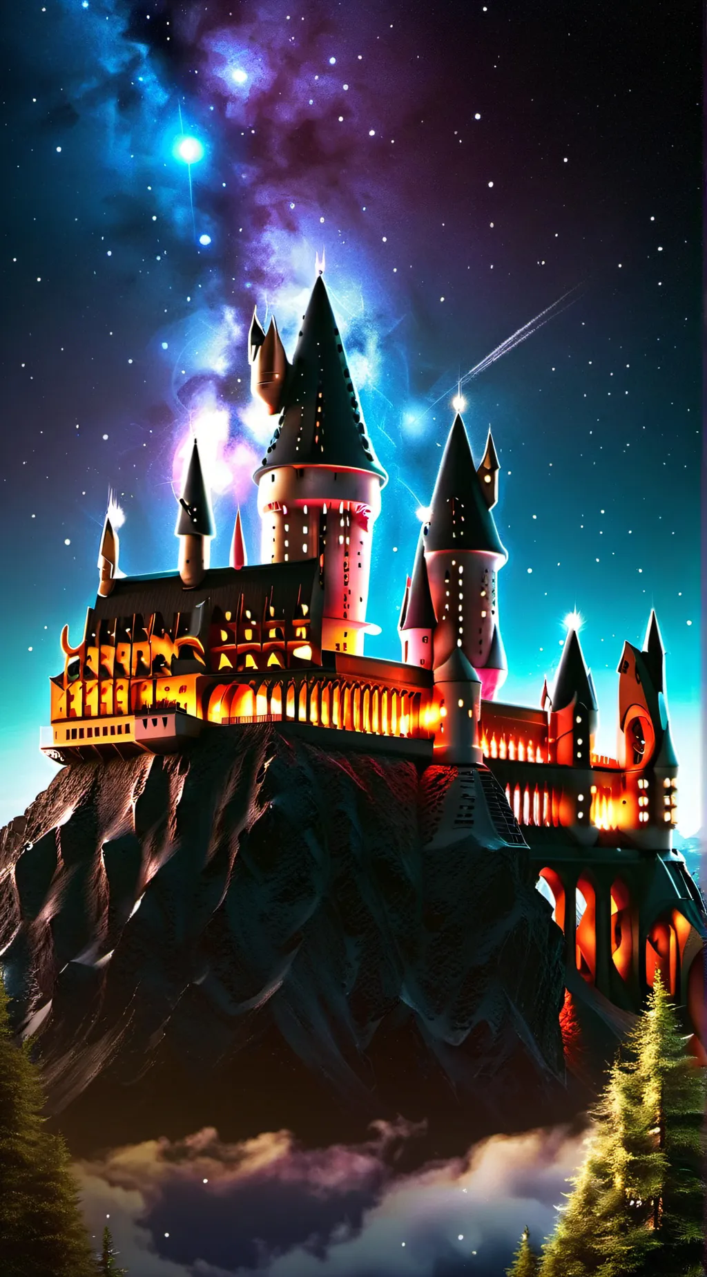 ai character: Hogwarts! background