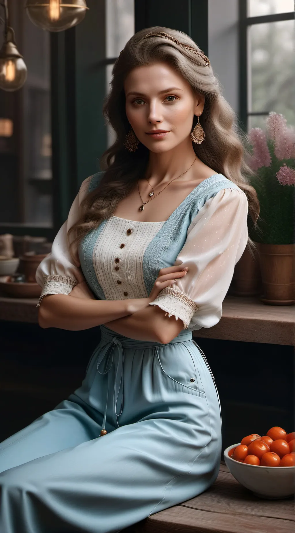 ai character: Elena  background