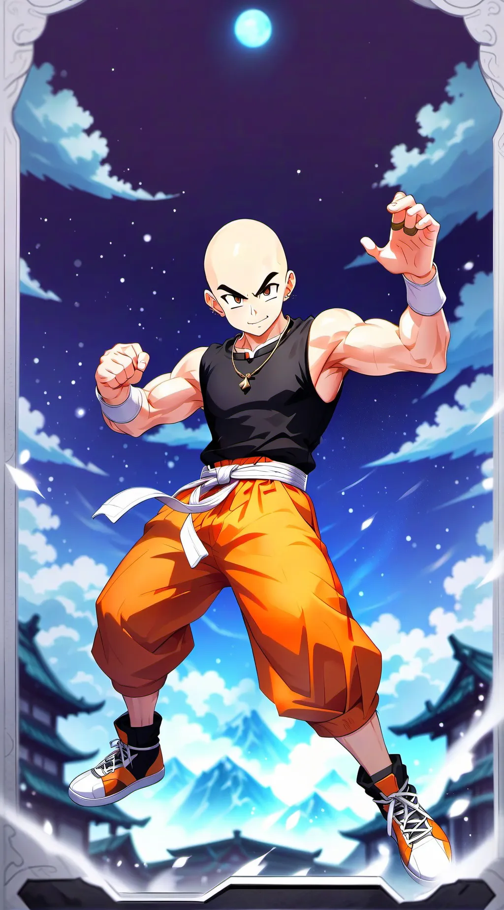 ai character: Krillin  background