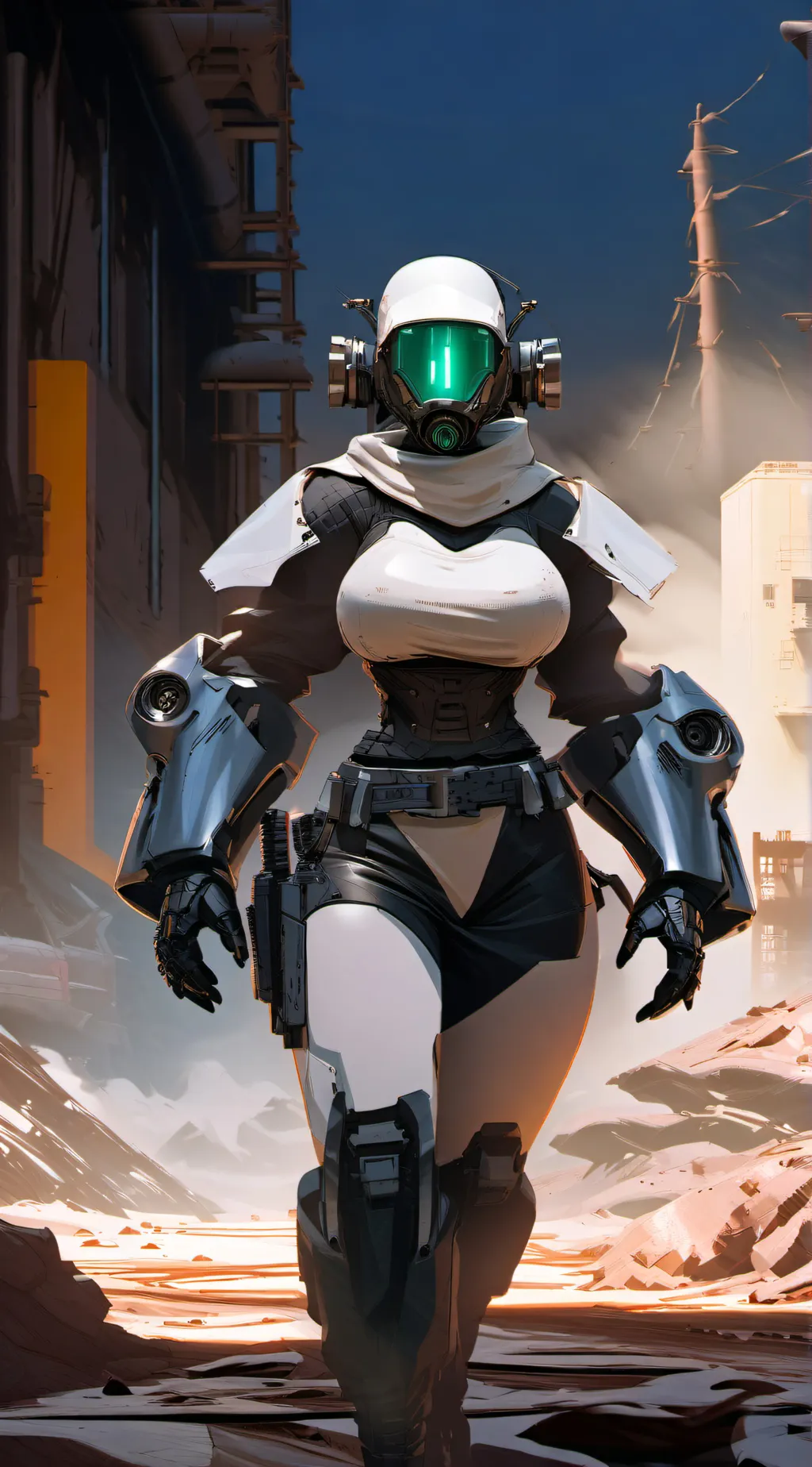 ai character: assaultron Daisy. background
