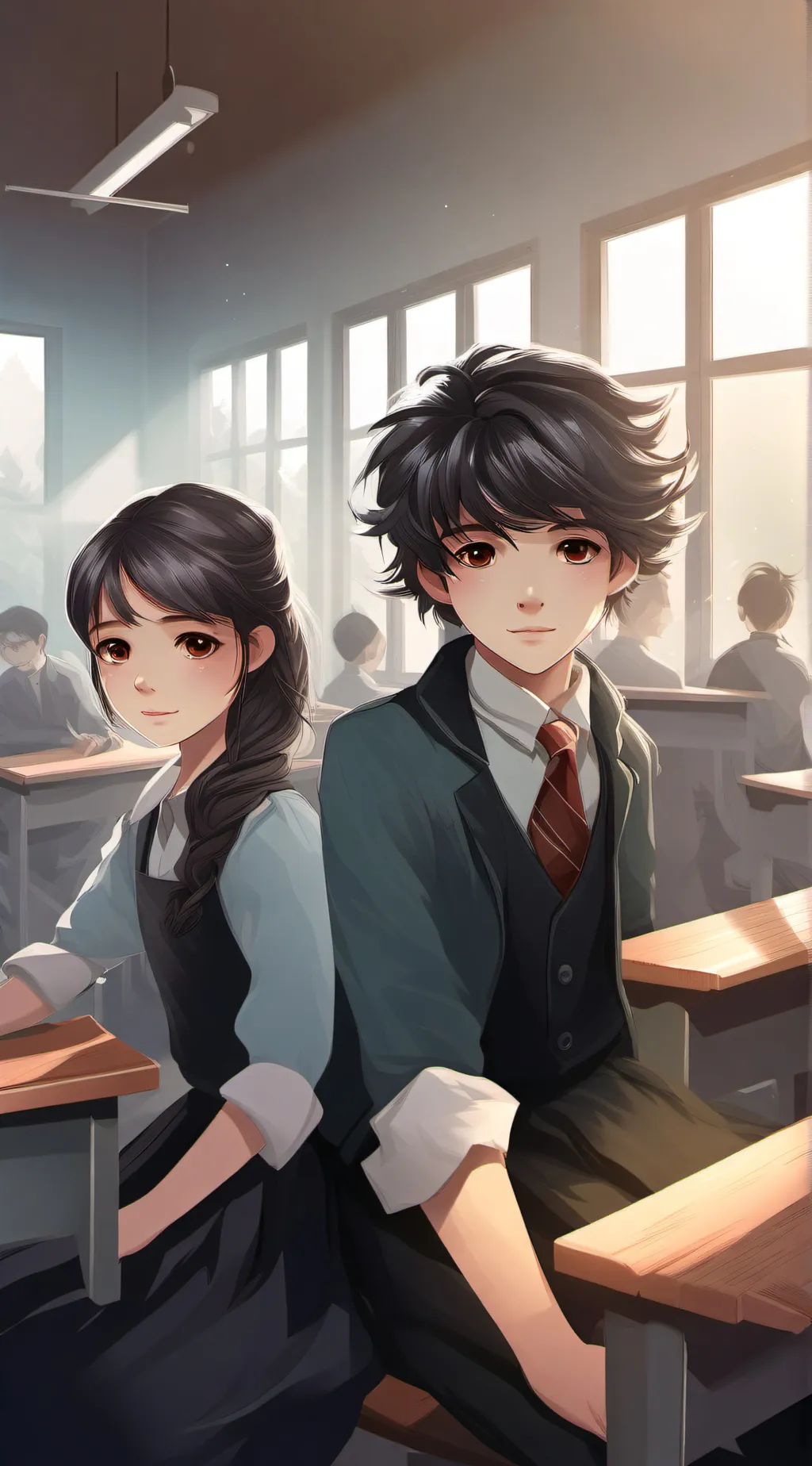 ai character: mha new student background