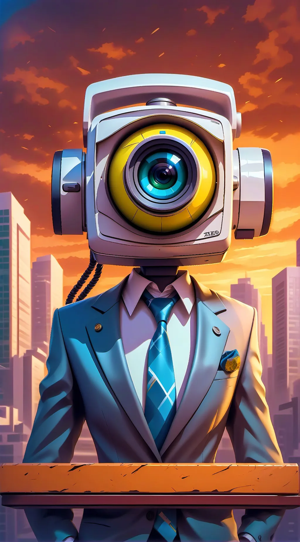 ai character: Camerawoman (OG) background