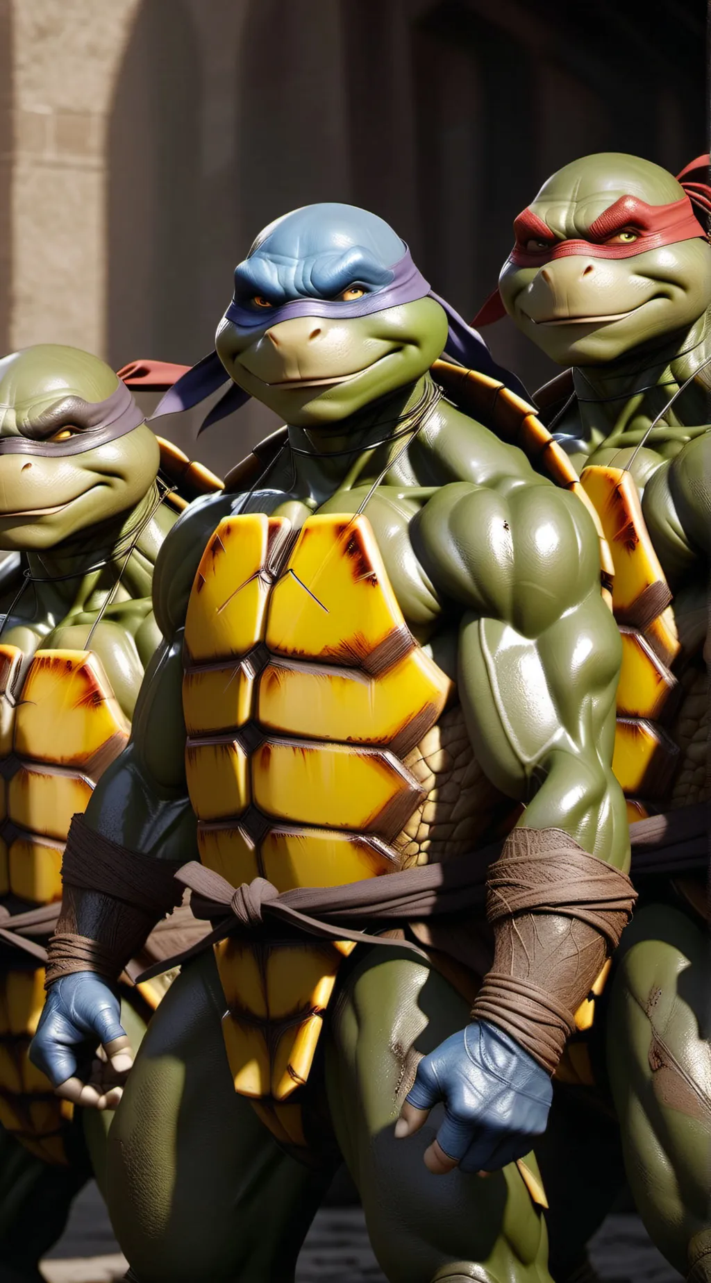 ai character: TMNT background