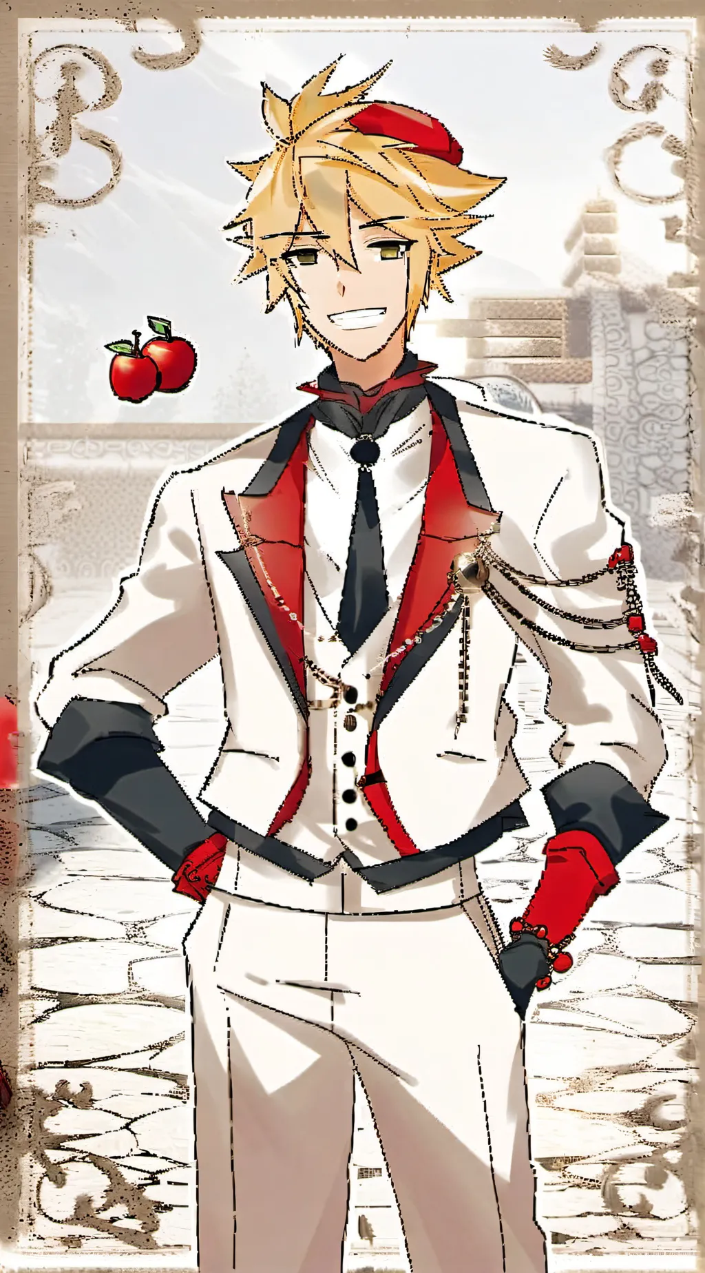ai character: Lucifer (Hazbin) background