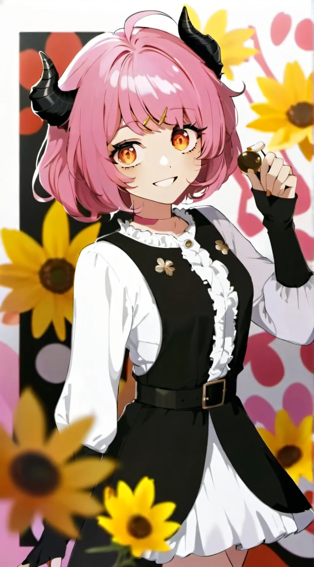 ai character: Bakugo hair dye background
