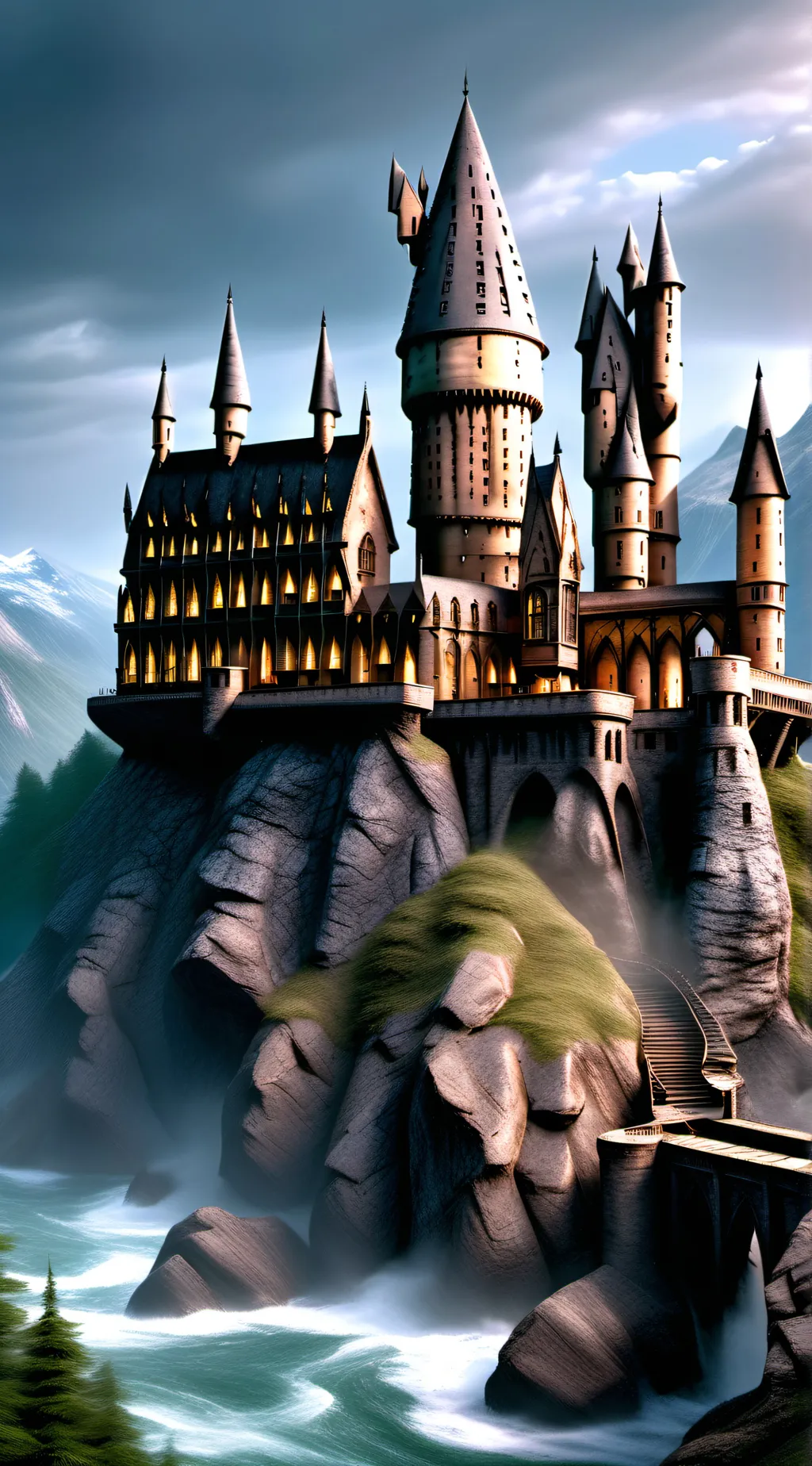 ai character: Hogwarts  background