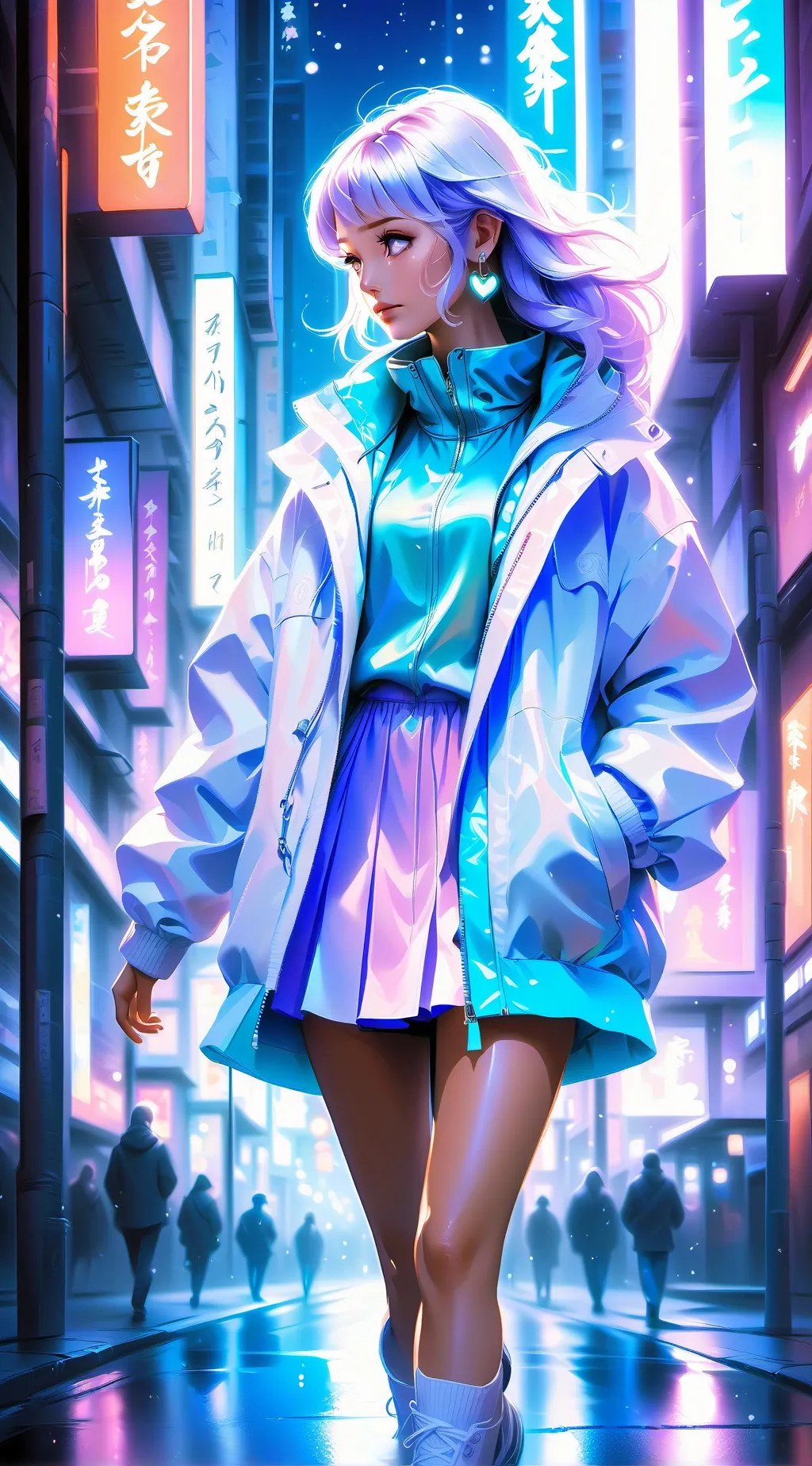 ai character: Lea background