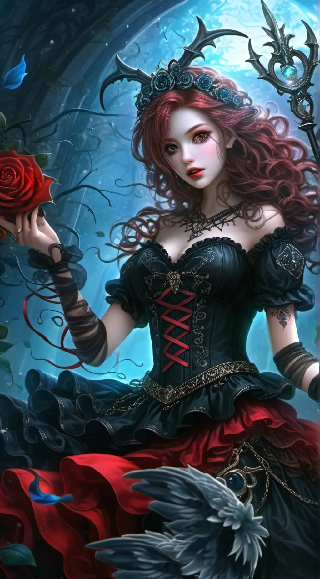 ai character: neth Queen background