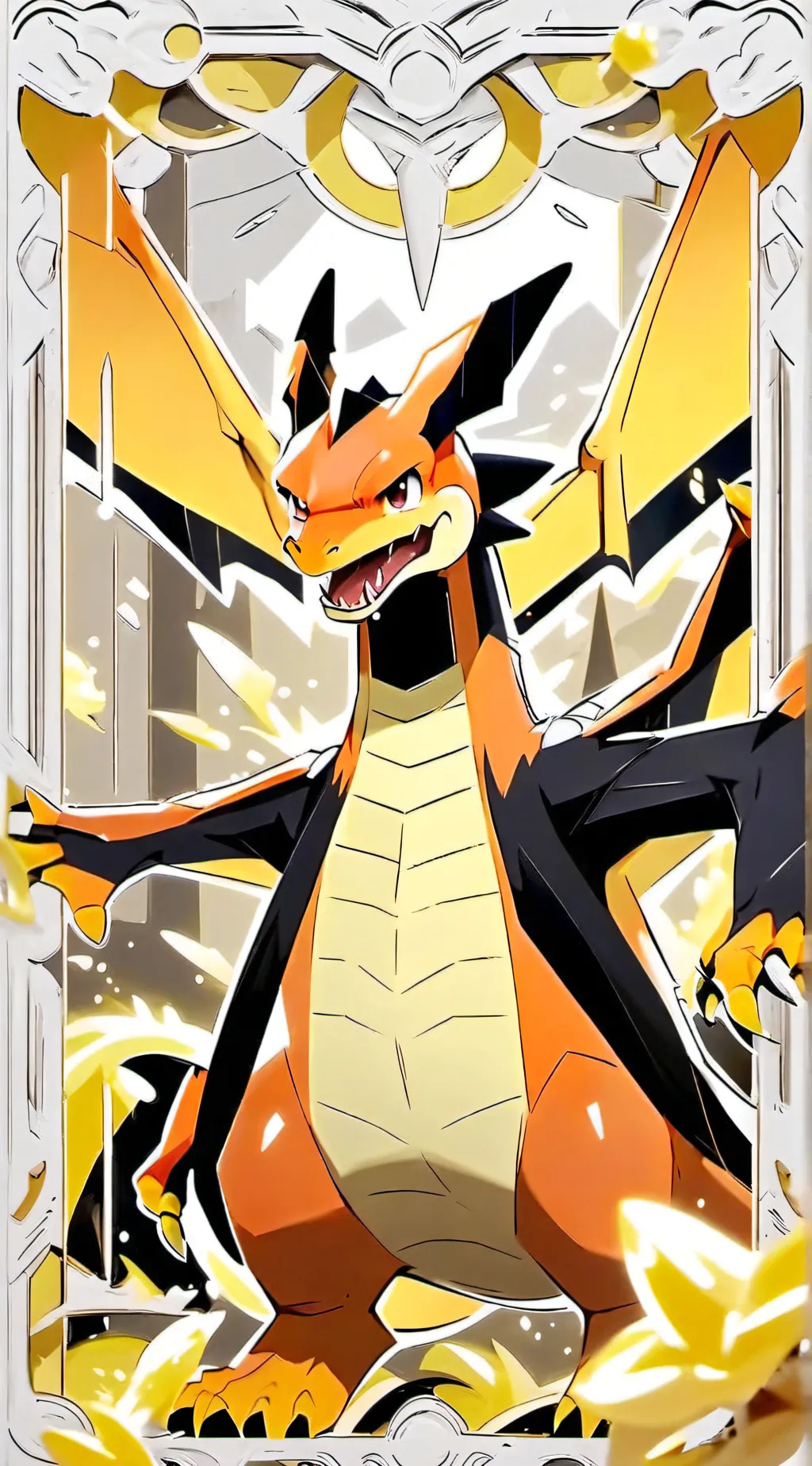 ai character: Charizard background