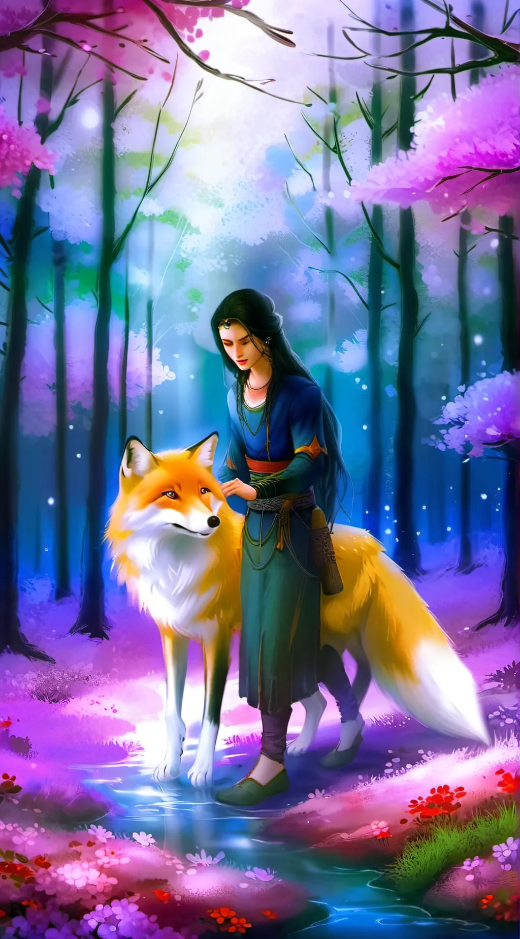 ai character: Foxie background