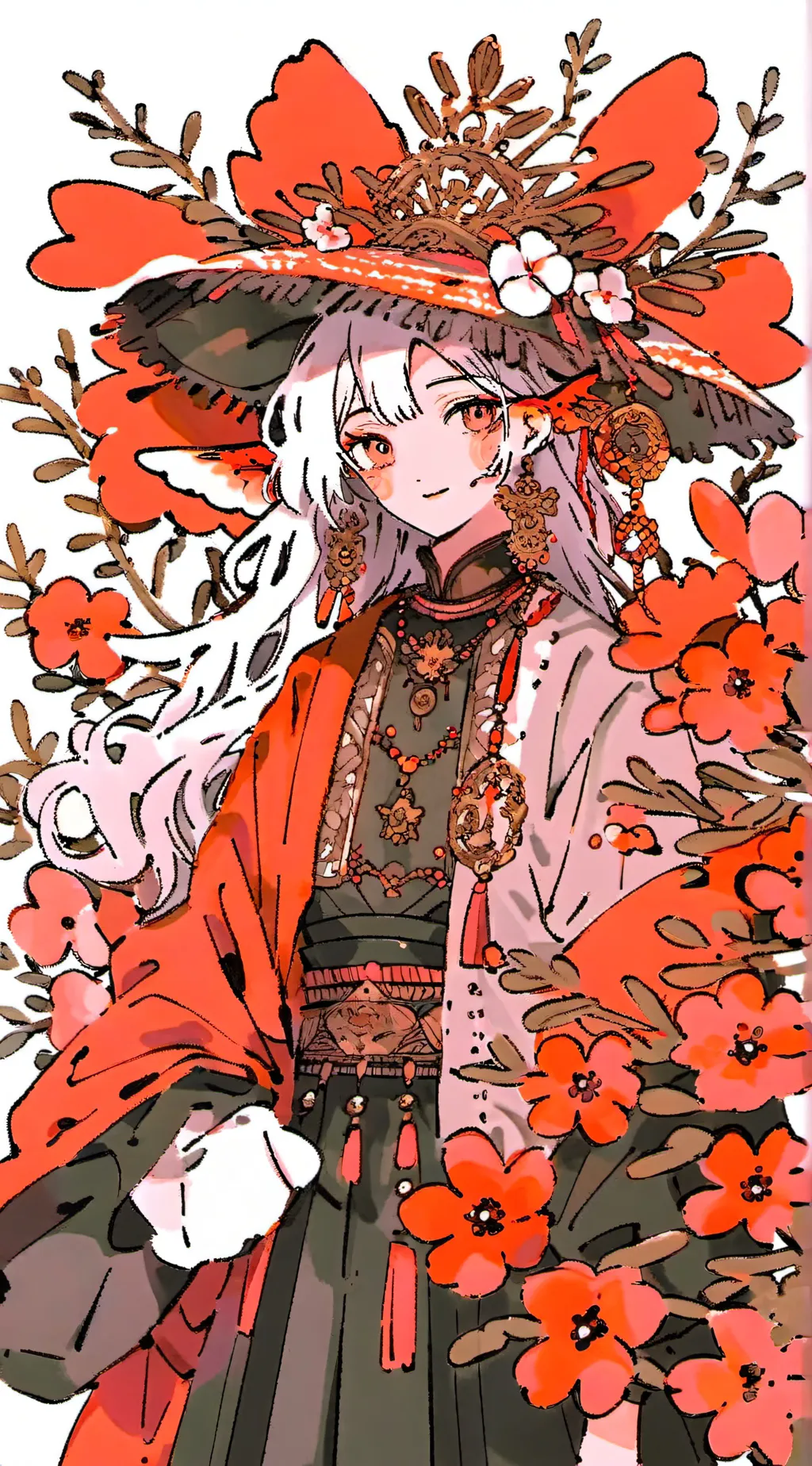 ai character: fanart background