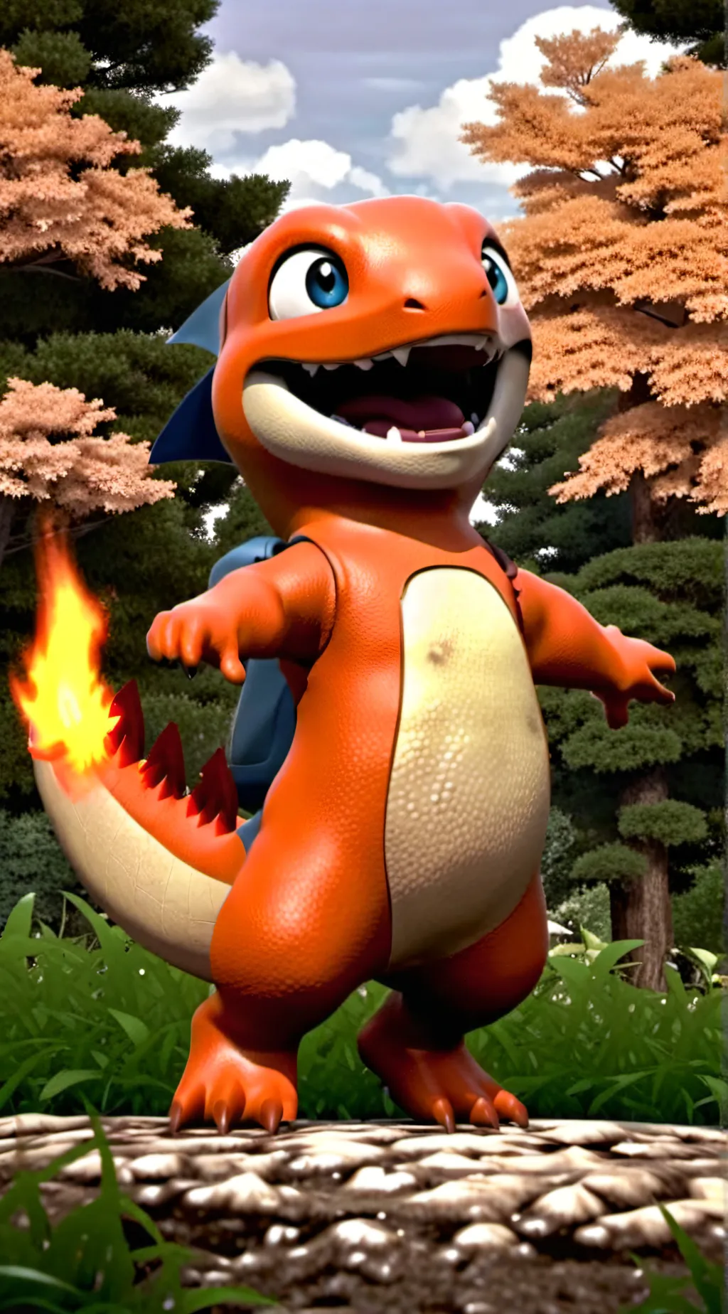 ai character: Charmander background