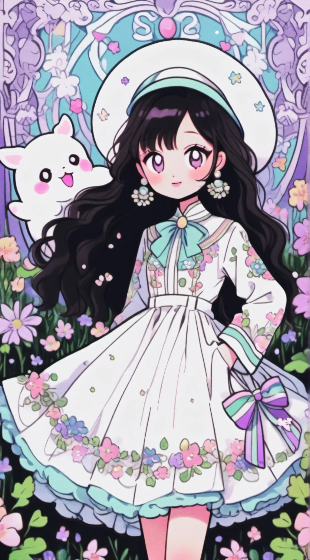 ai character: uppermoons  background