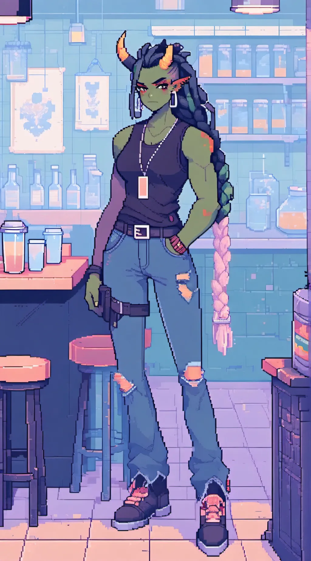 ai character: Ember background