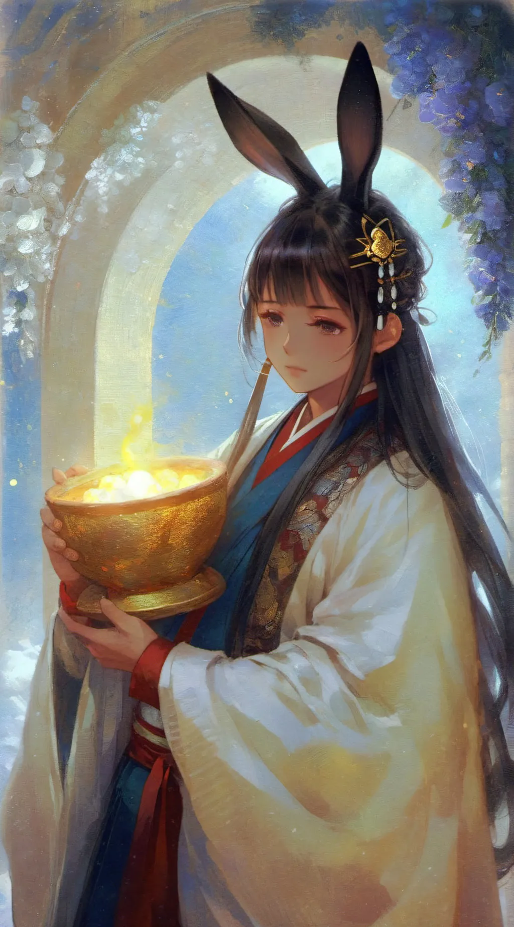ai character: Friggr Magician  background