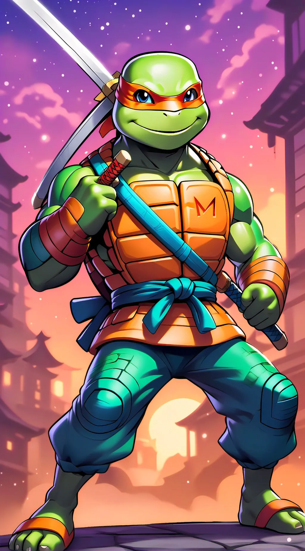 ai character: Michelangelo background