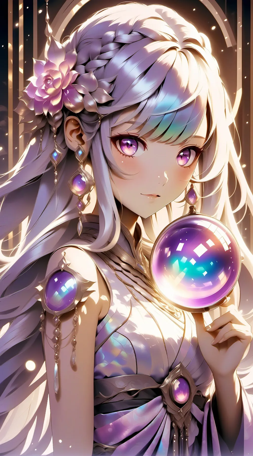ai character: rose background