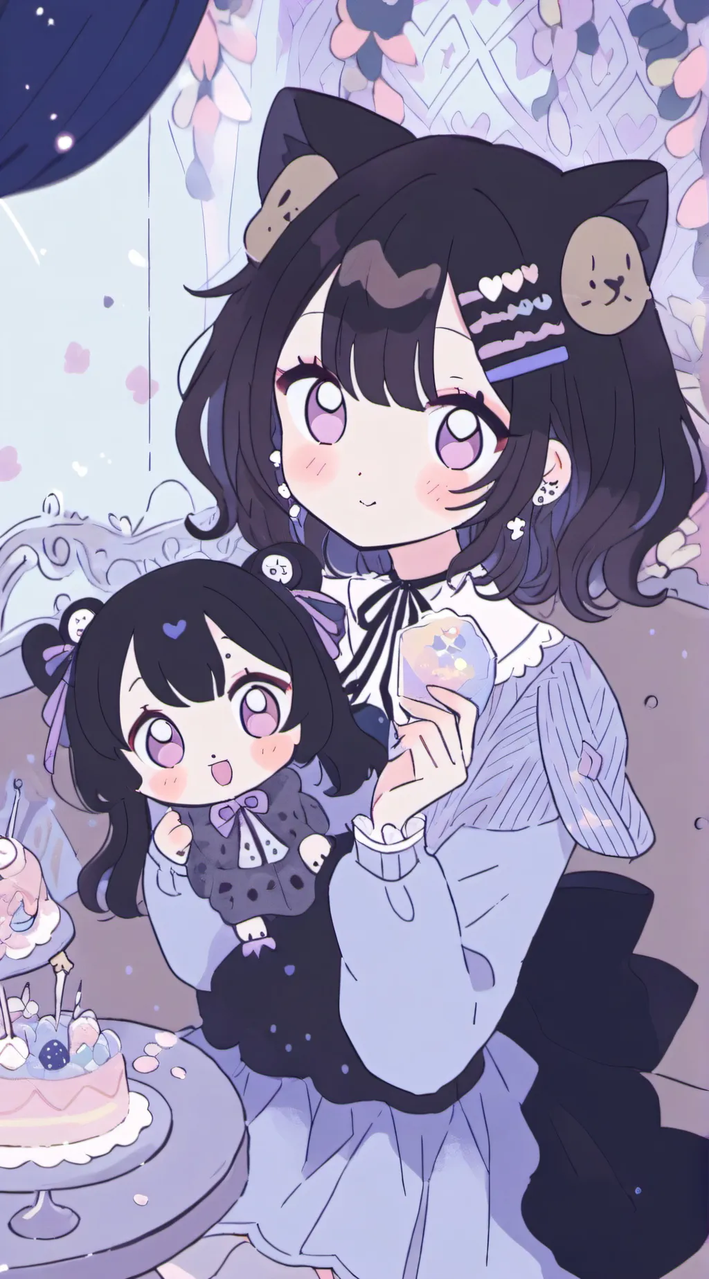 ai character: Me newborn Lily background