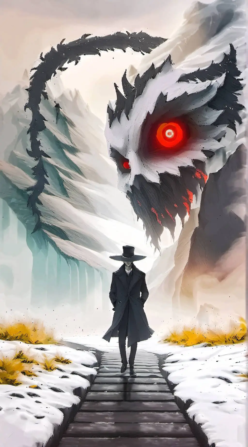 ai character: Demon slayer  background