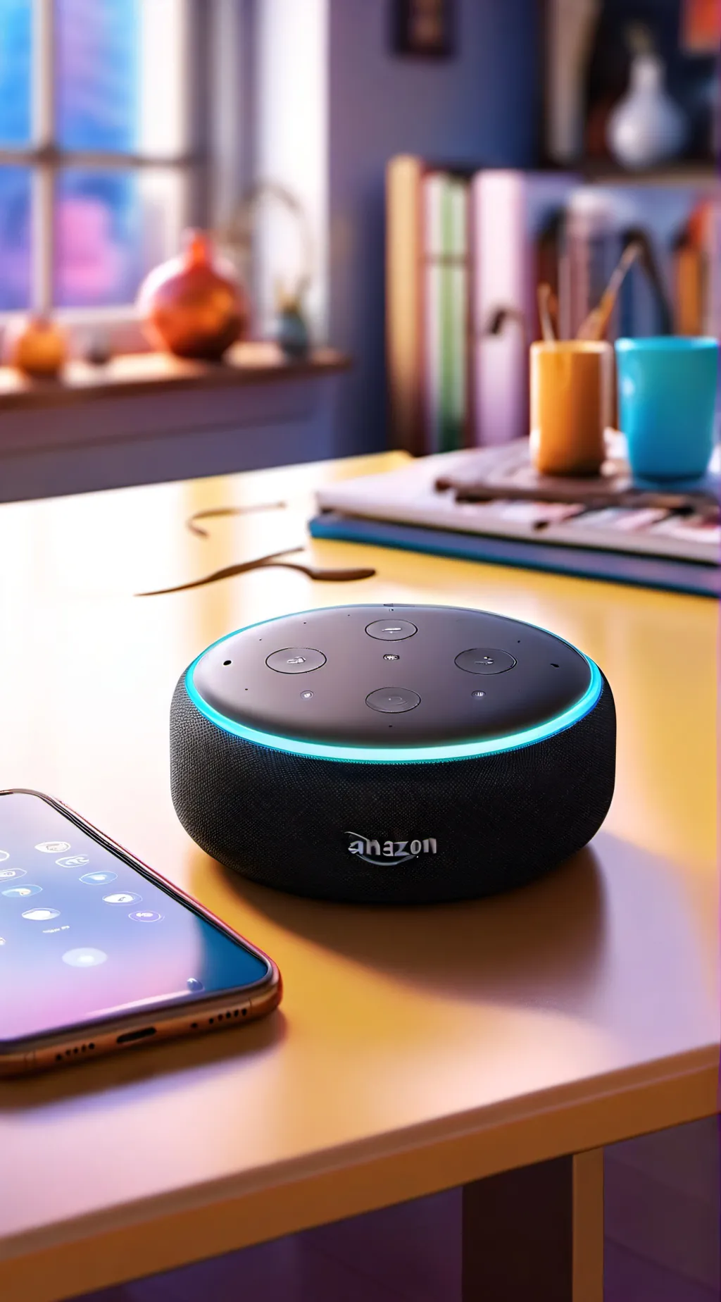 ai character: Alexa  background