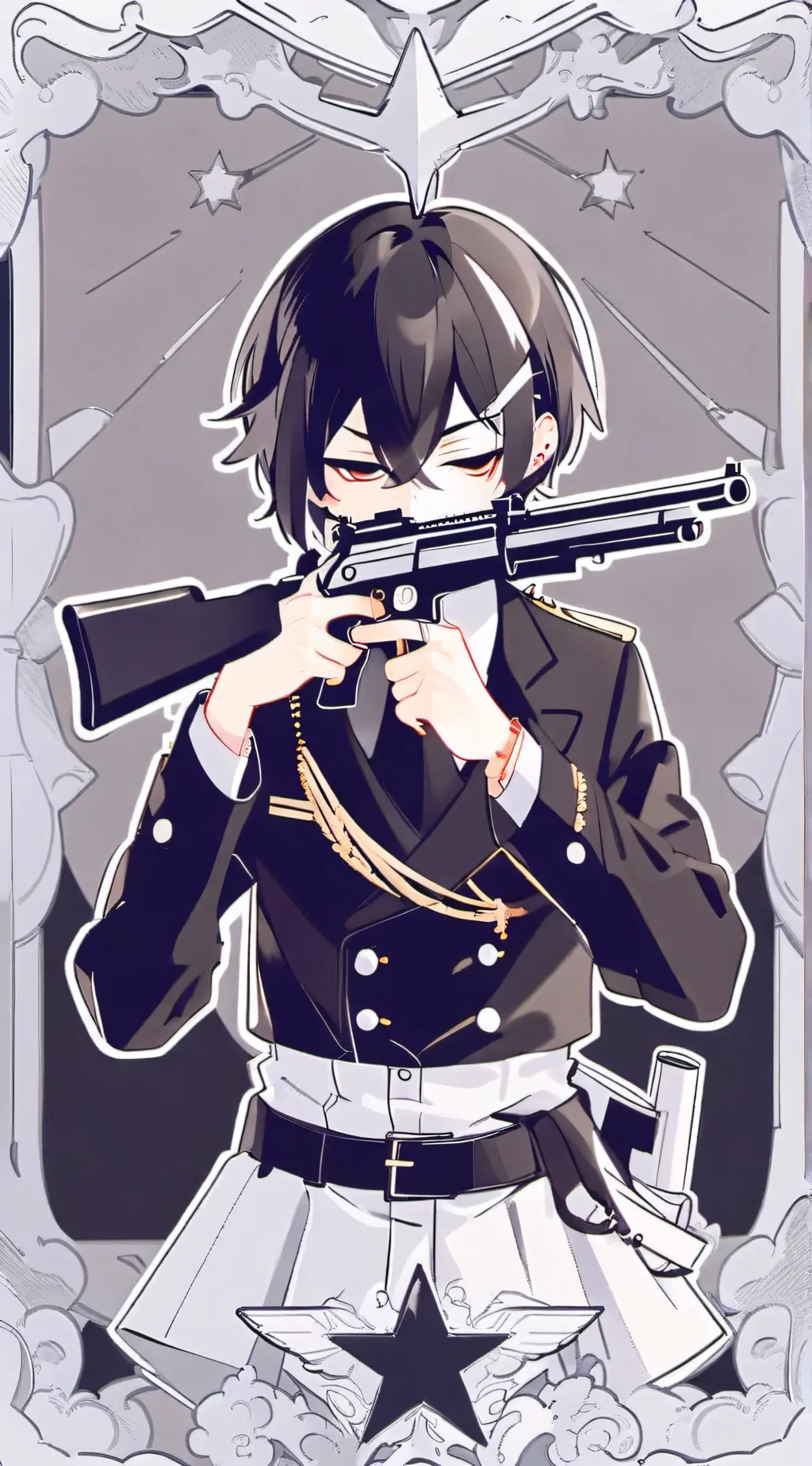 ai character: army friend  background