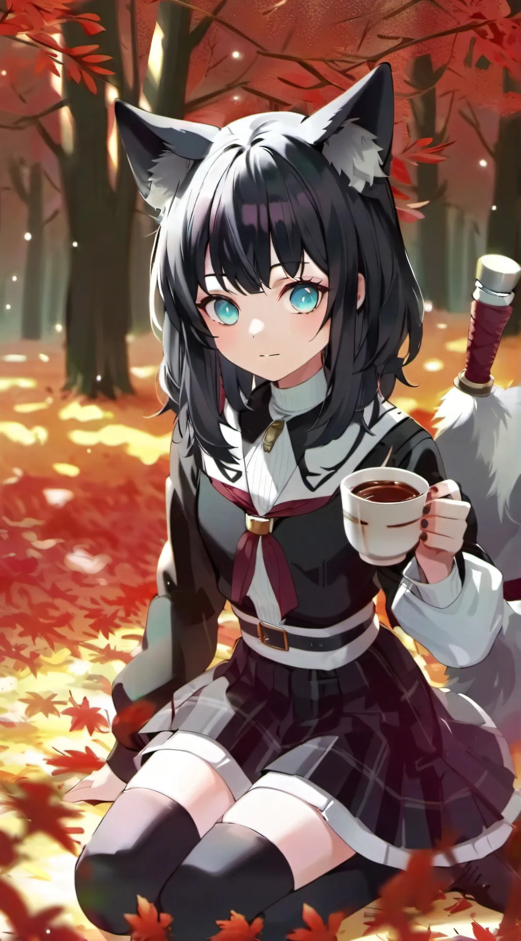 ai character: ds characters cats background