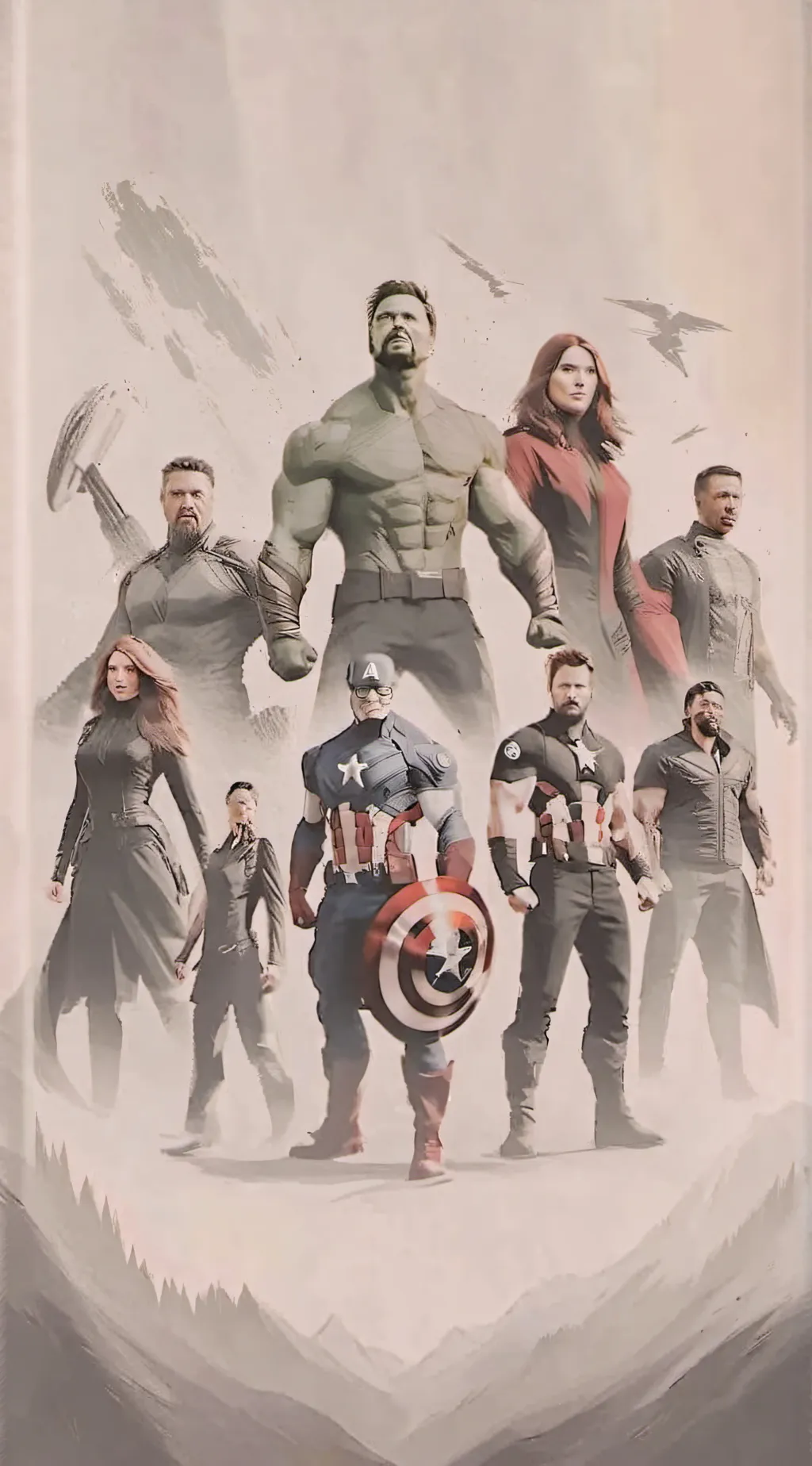 ai character: Avengers background