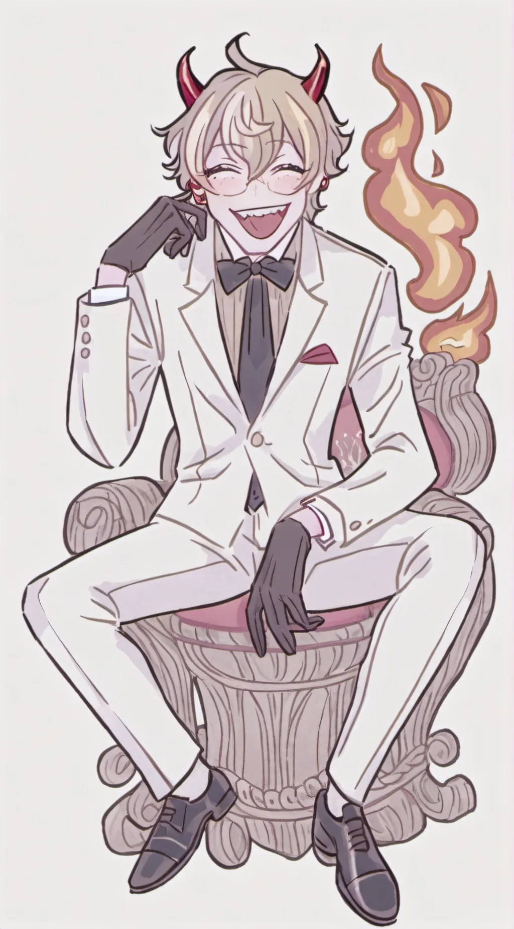 ai character: Lucifer  background