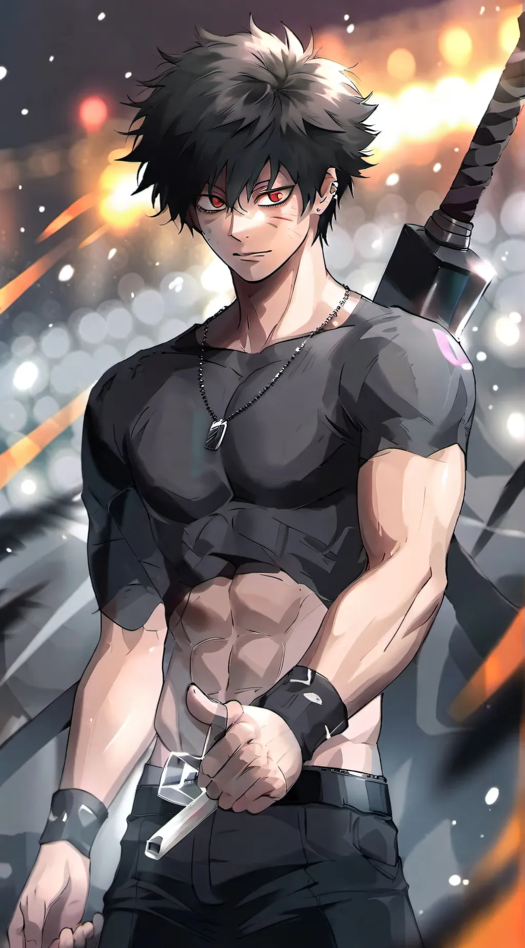ai character: Dabi background
