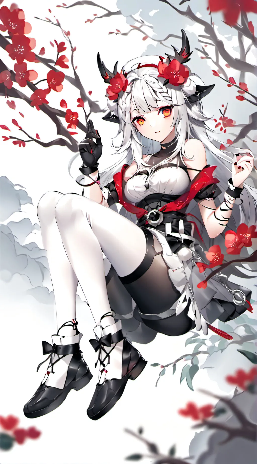 ai character: Hybrid girl infect background