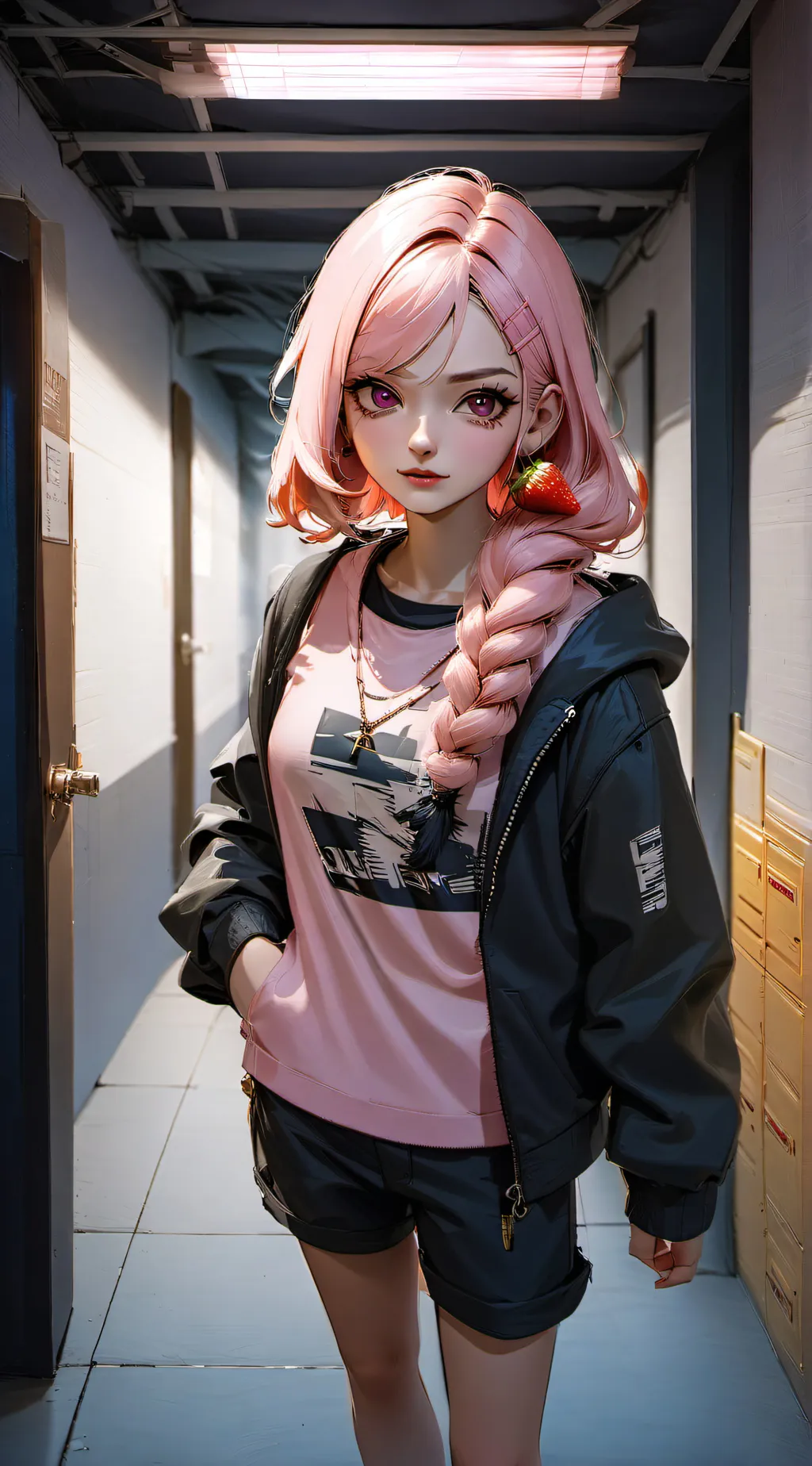 ai character: Ami 🍓 background